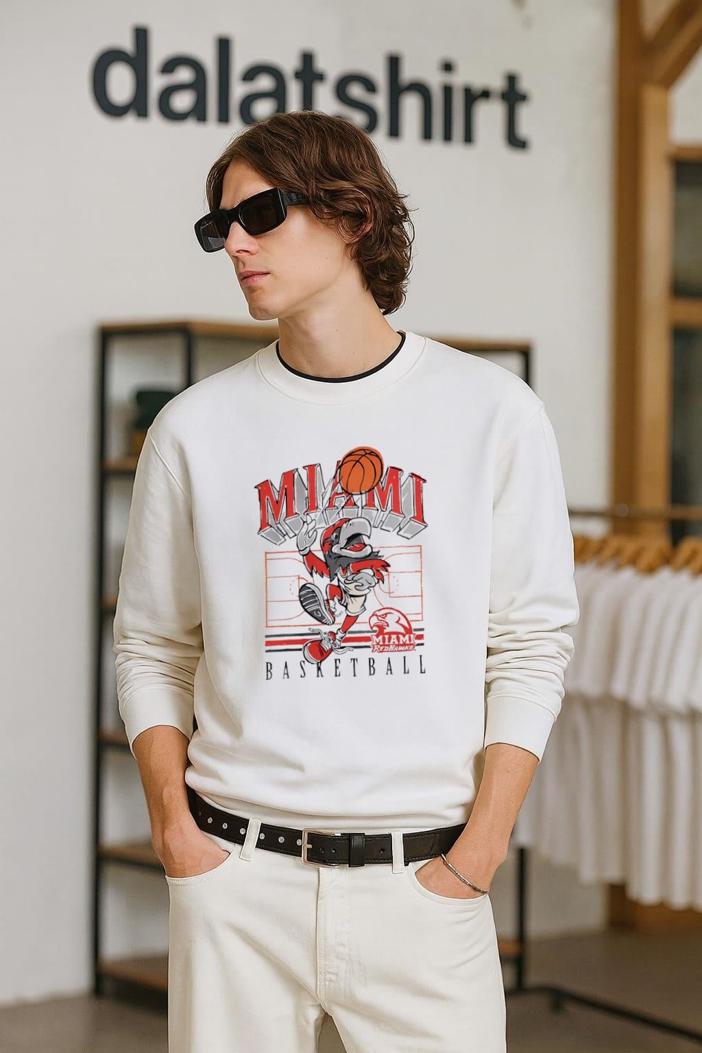 Miami Basketball RedHawks long-sleeve