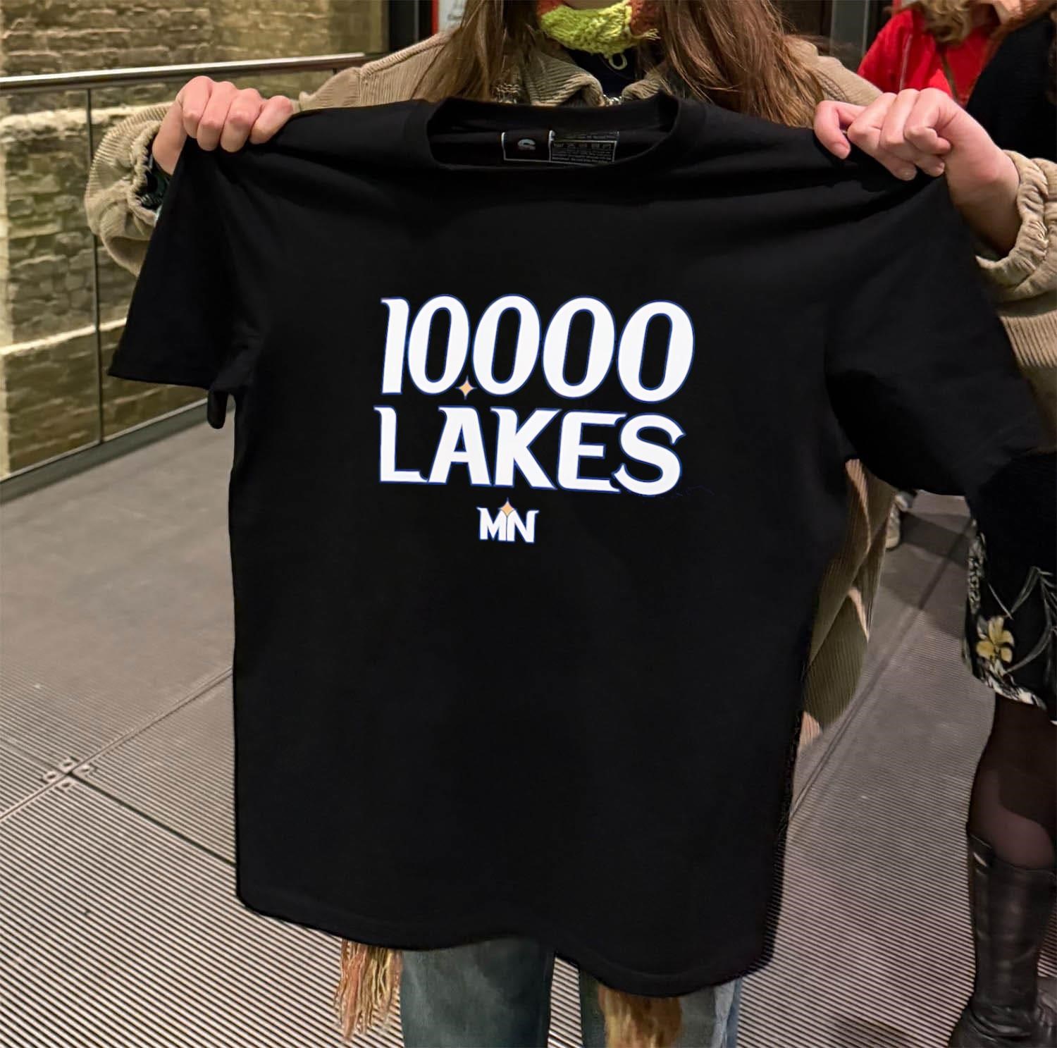 Minnesota Twins 10000 Lakes black-t-shirt