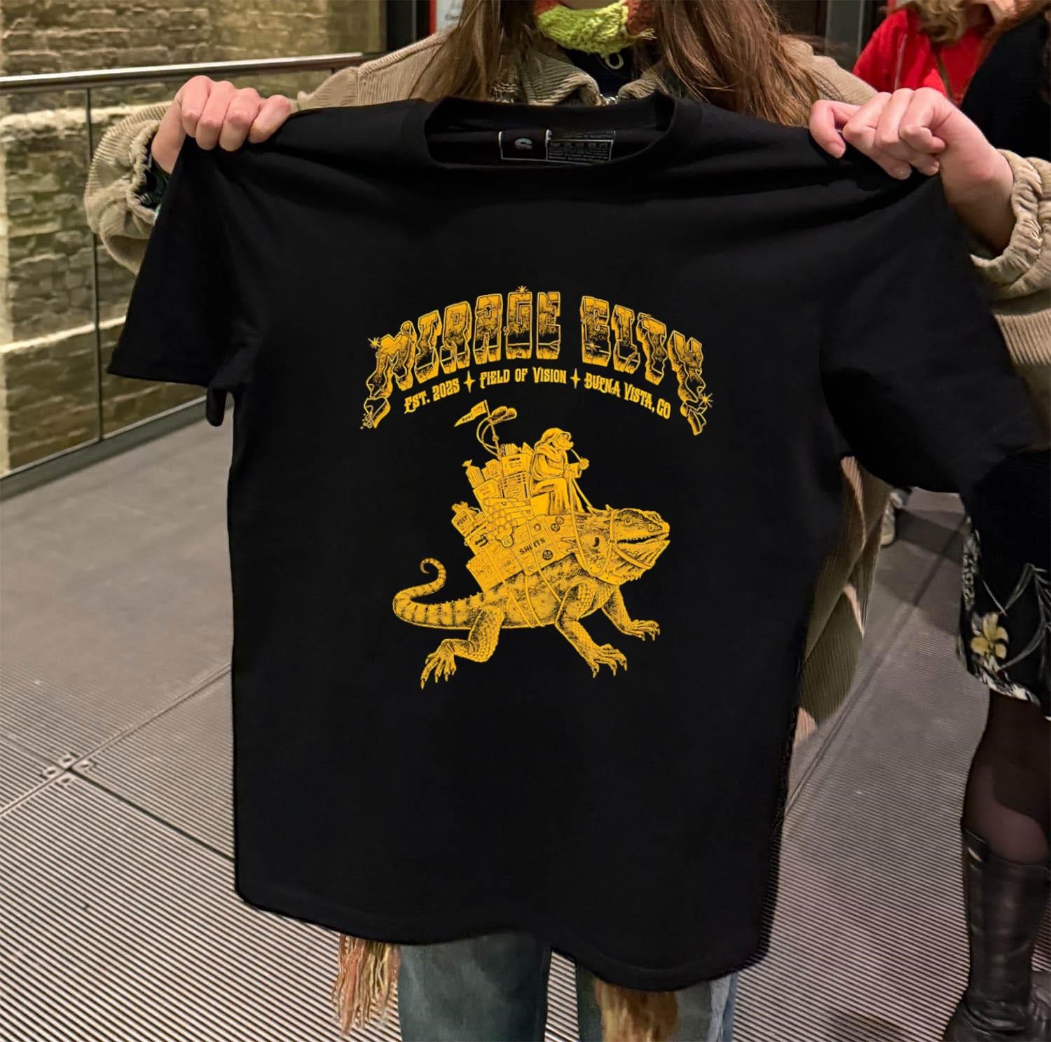 Mirage City Est. 2025 Field Of Vision Buena black-t-shirt