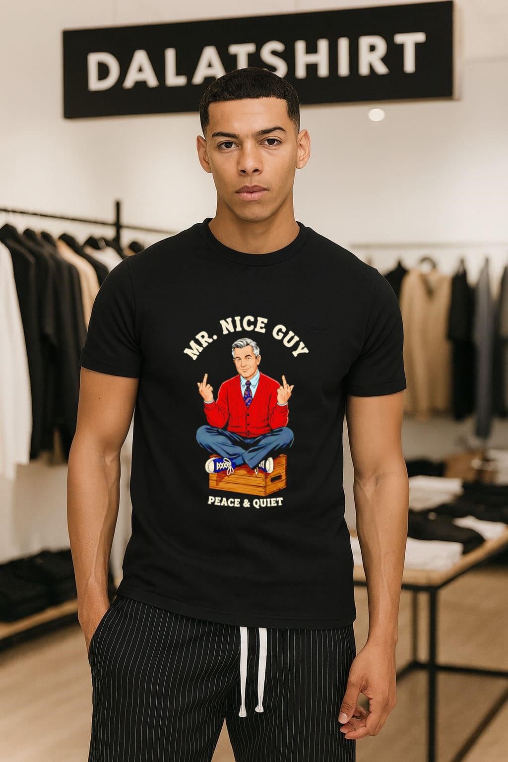 Mister Rogers Mr. Nice Guy Peace & Quiet shirt