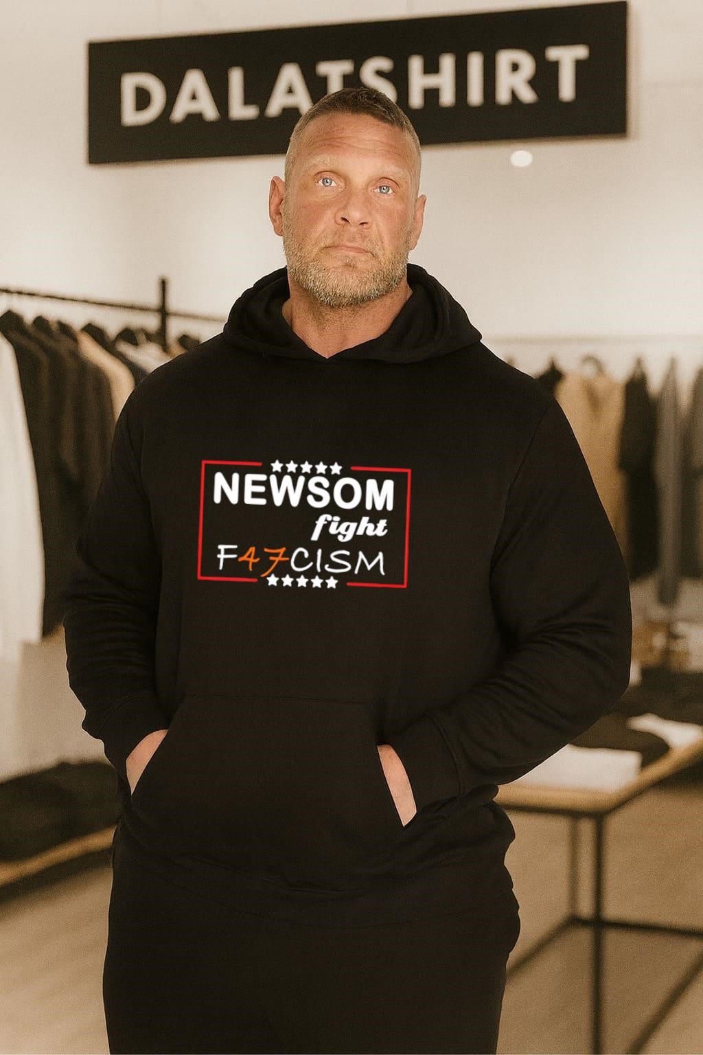 Newsom Fight Fascism hoodie