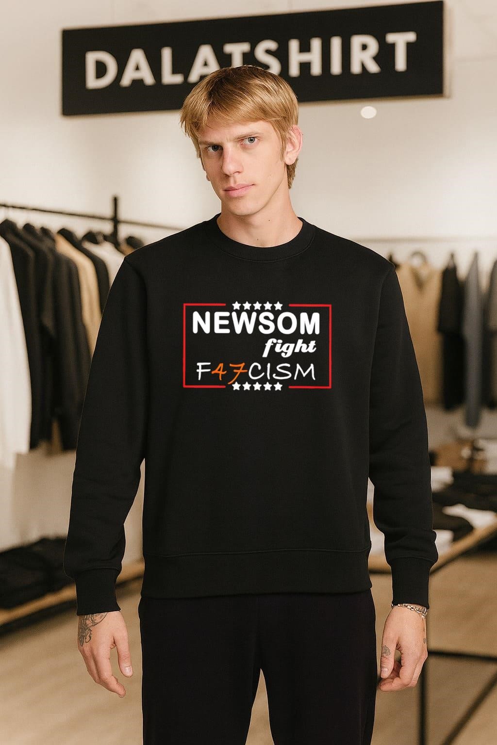 Newsom Fight Fascism sweater