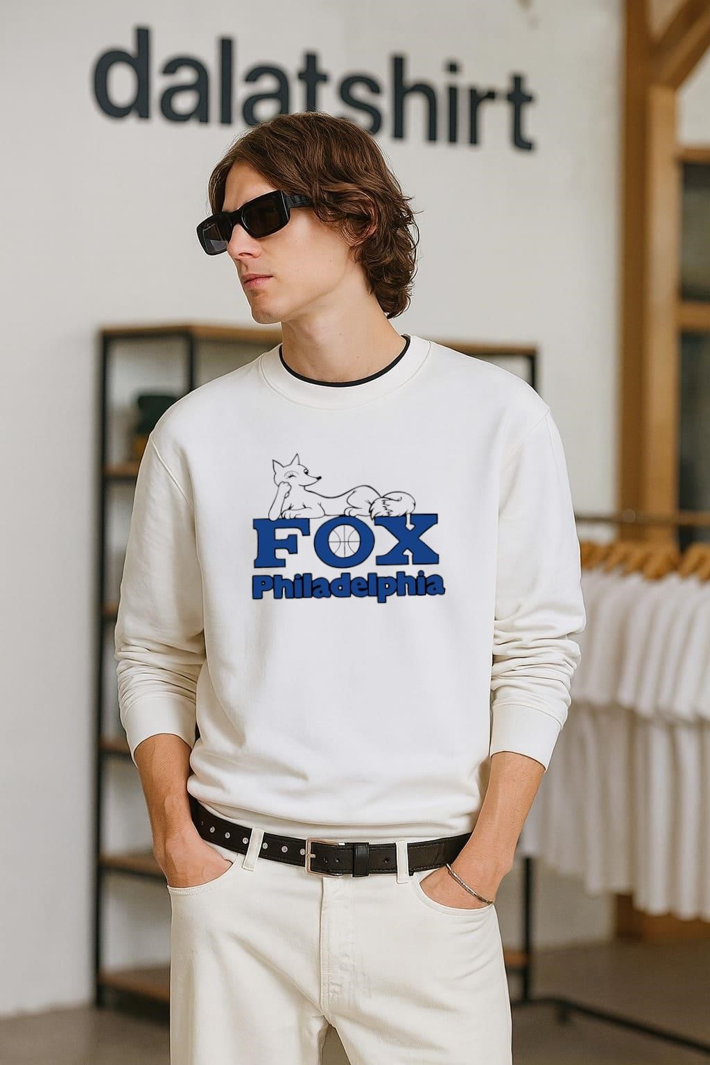 Nice Philadelphia Fox basketball logo long-sleeve