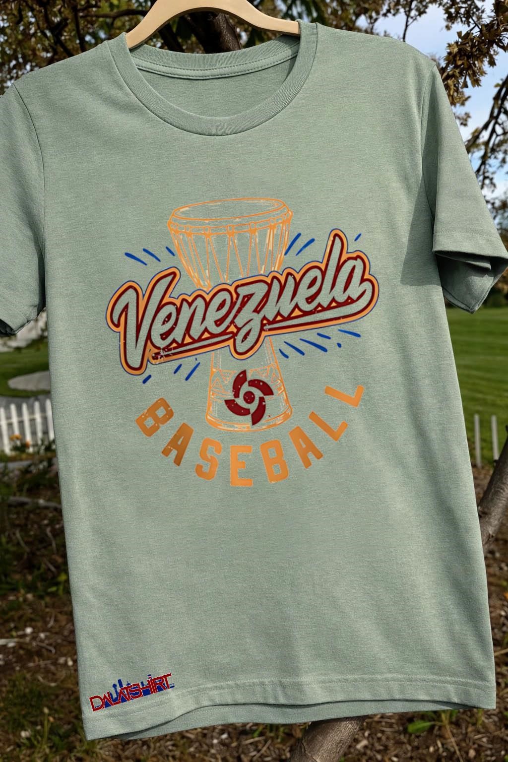 Nice Venezuela Baseball Preschool 2026 World sage-green-t-shirt