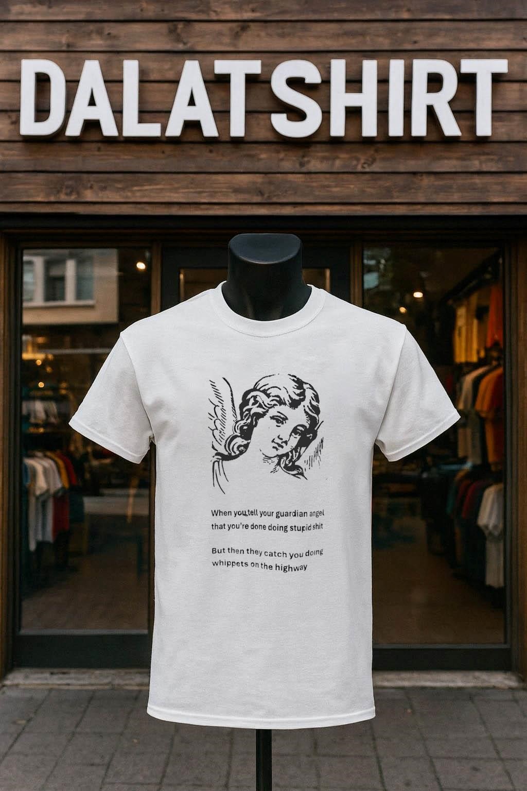 Nice When you tell your guardian angel that you're done doing stupid shit shirt