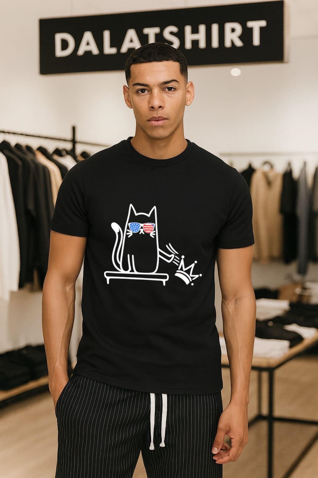 No Kings Cat meme shirt