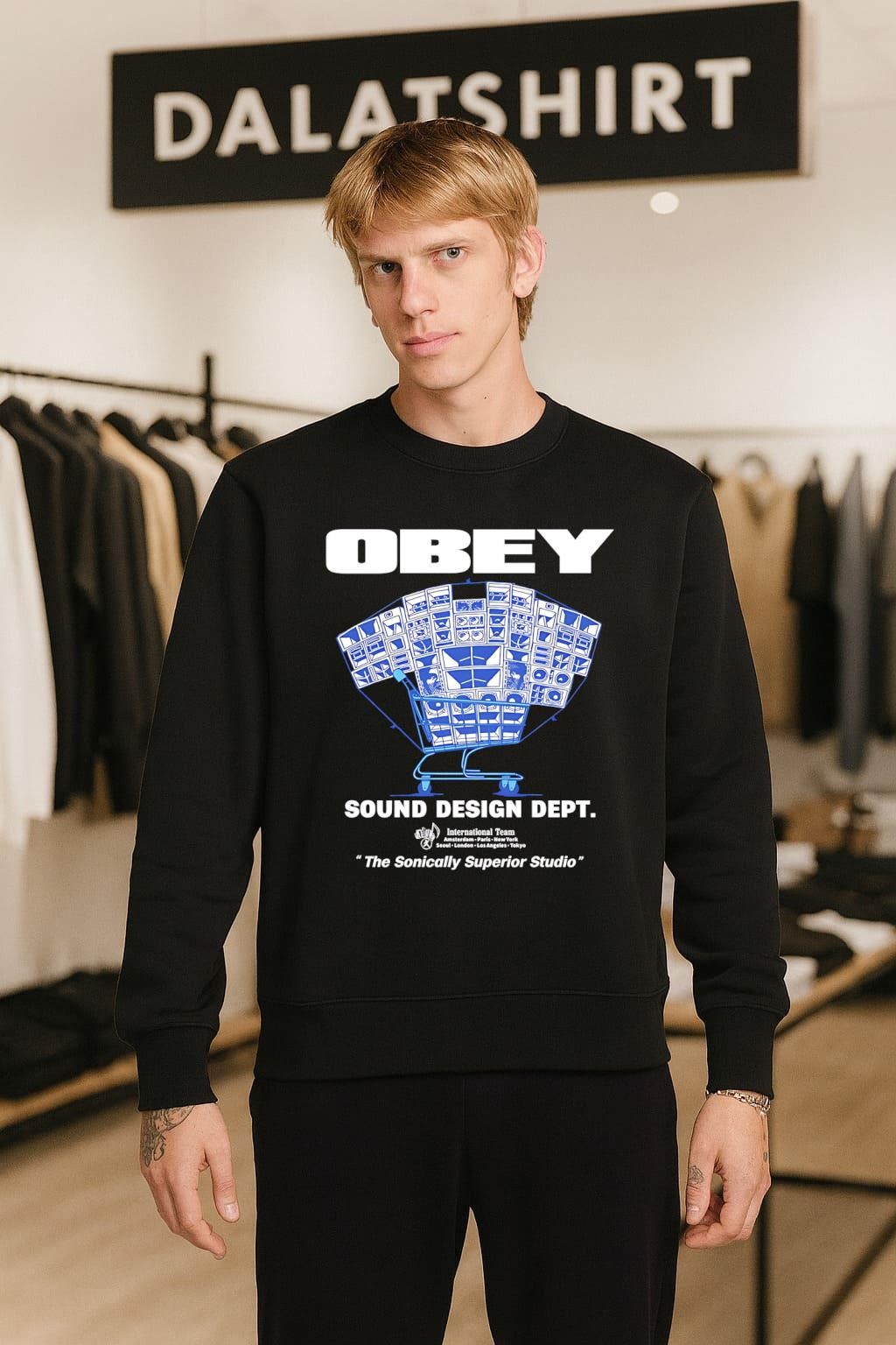 Obey Sound Design Dept International Team sweater