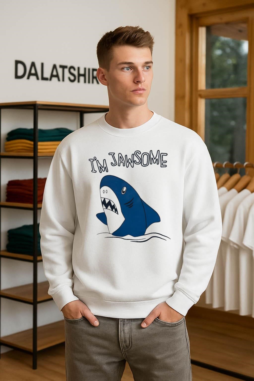 Official I'm Jawsome Shark meme sweater