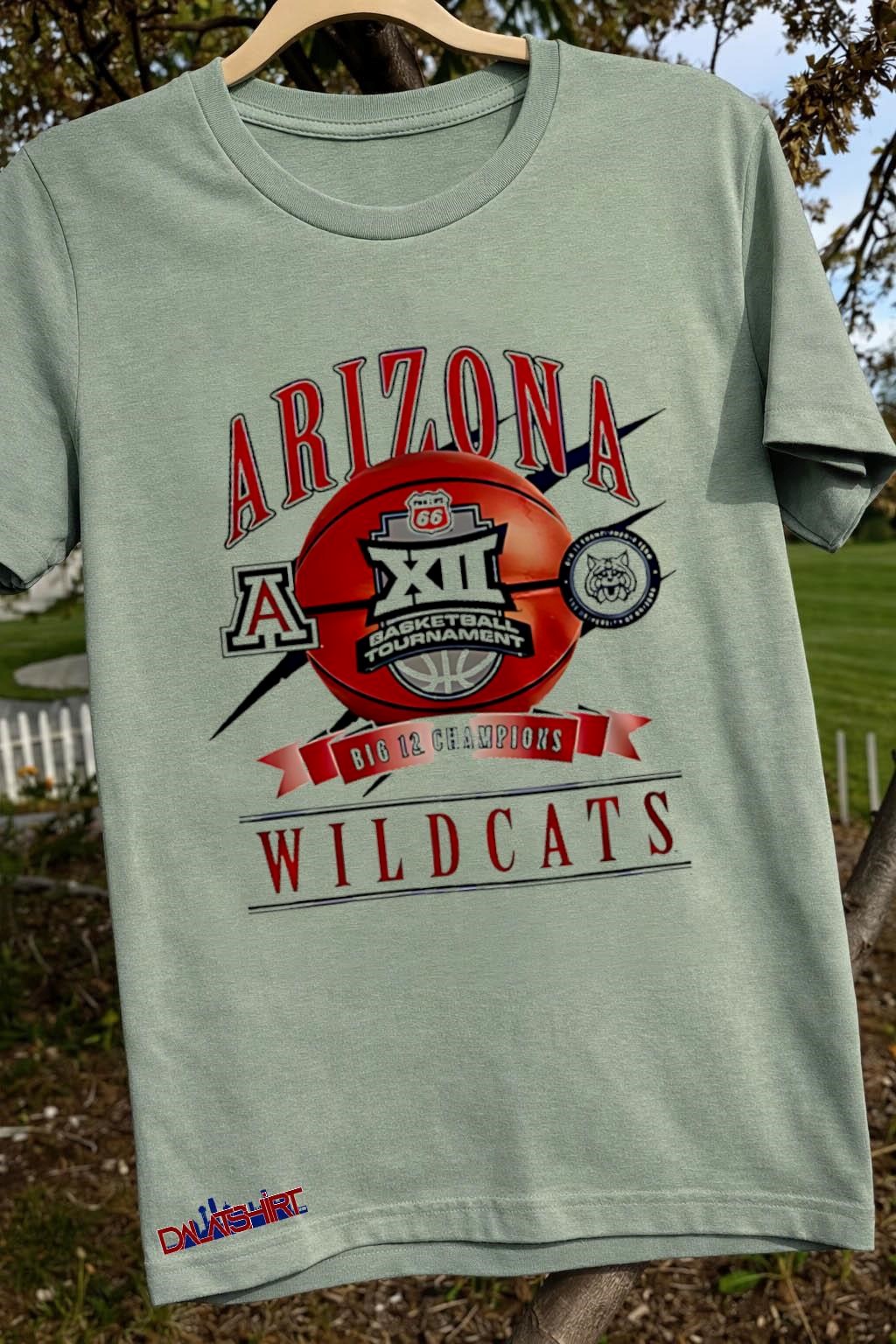 Original Arizona Wildcats 2026 Big 12 Conference Tournament Champions sage-green-t-shirt