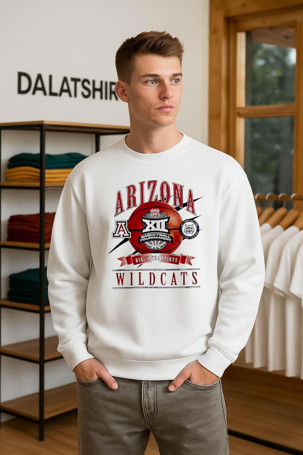 Original Arizona Wildcats 2026 Big 12 Conference Tournament Champions sweater