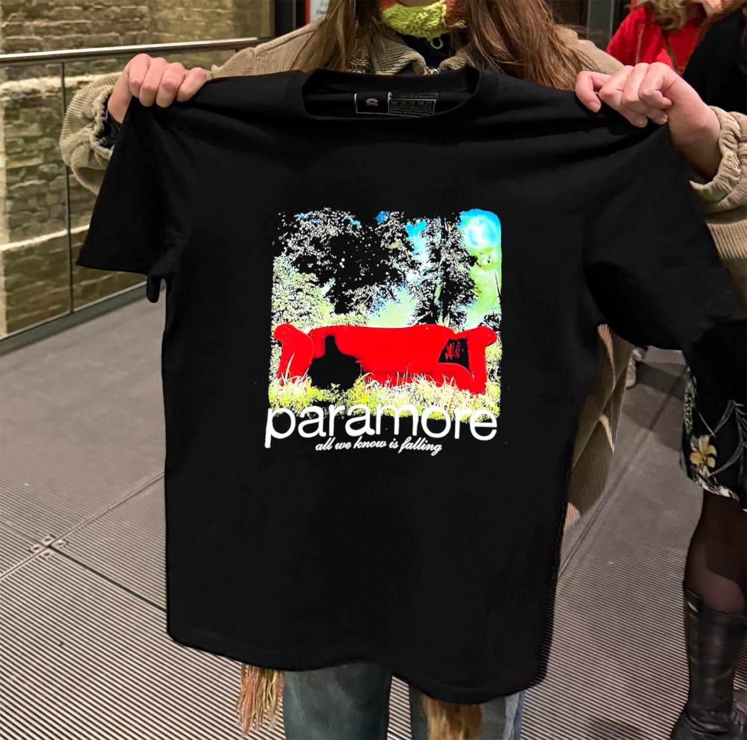 Paramore All We Know Is Falling Red Sofa Forest black-t-shirt