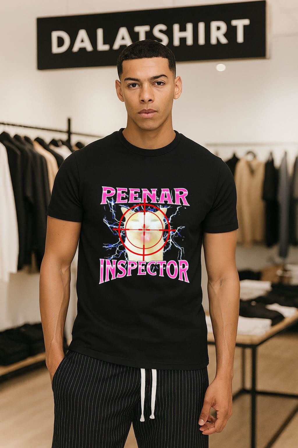 Peenar Inspector cat meme shirt