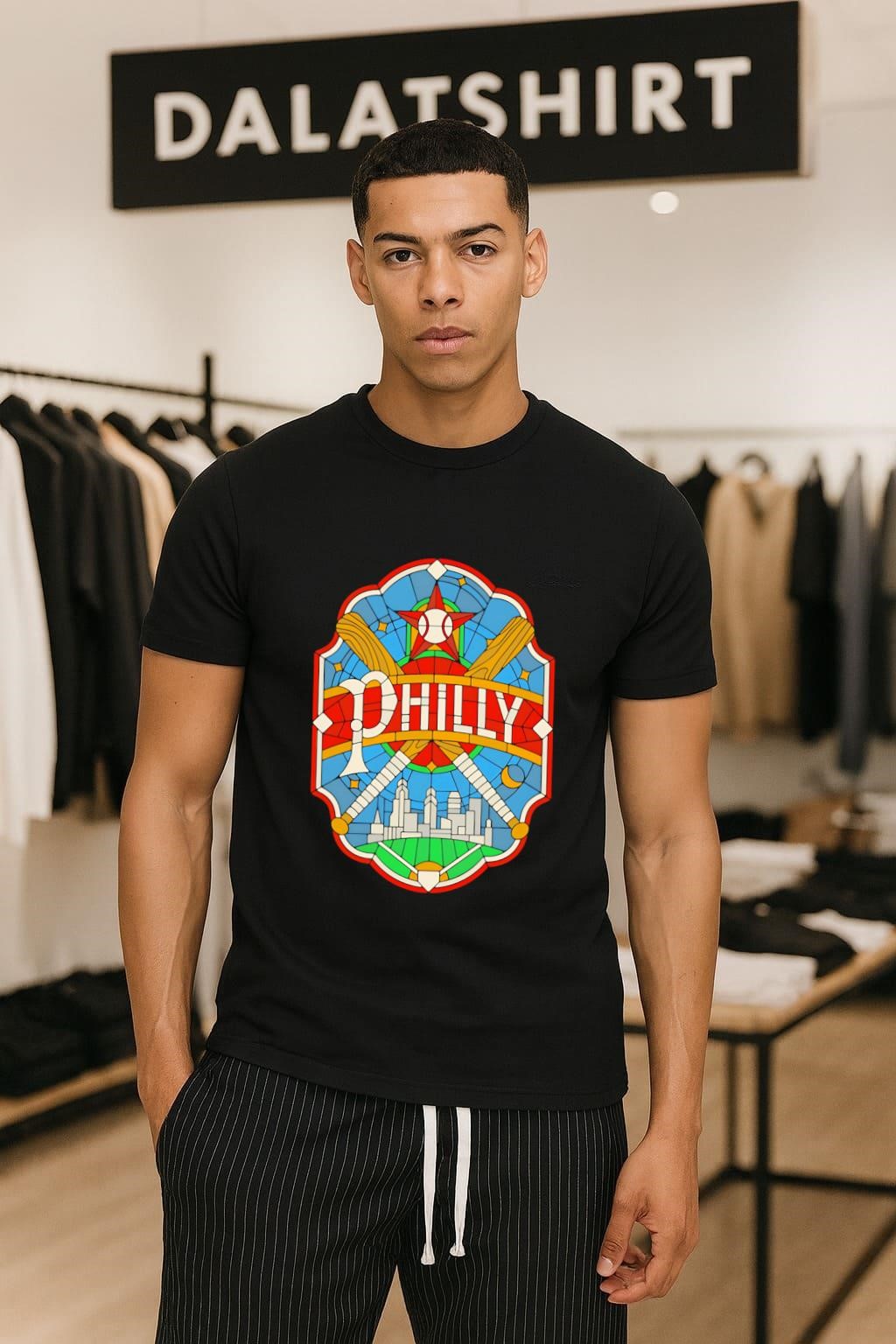 Philly Stained Glass Baseball shirt