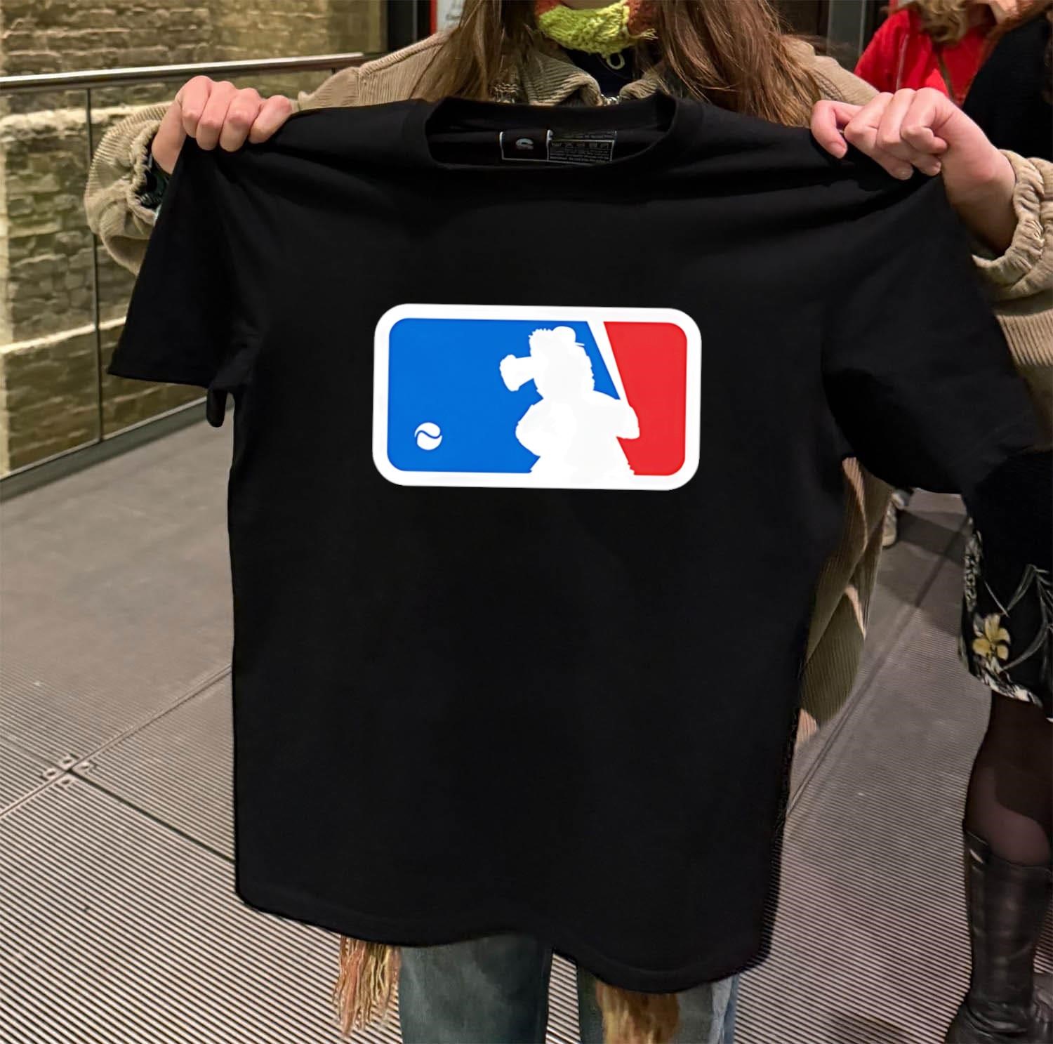 Phurry Philly Phan MLB logo black-t-shirt