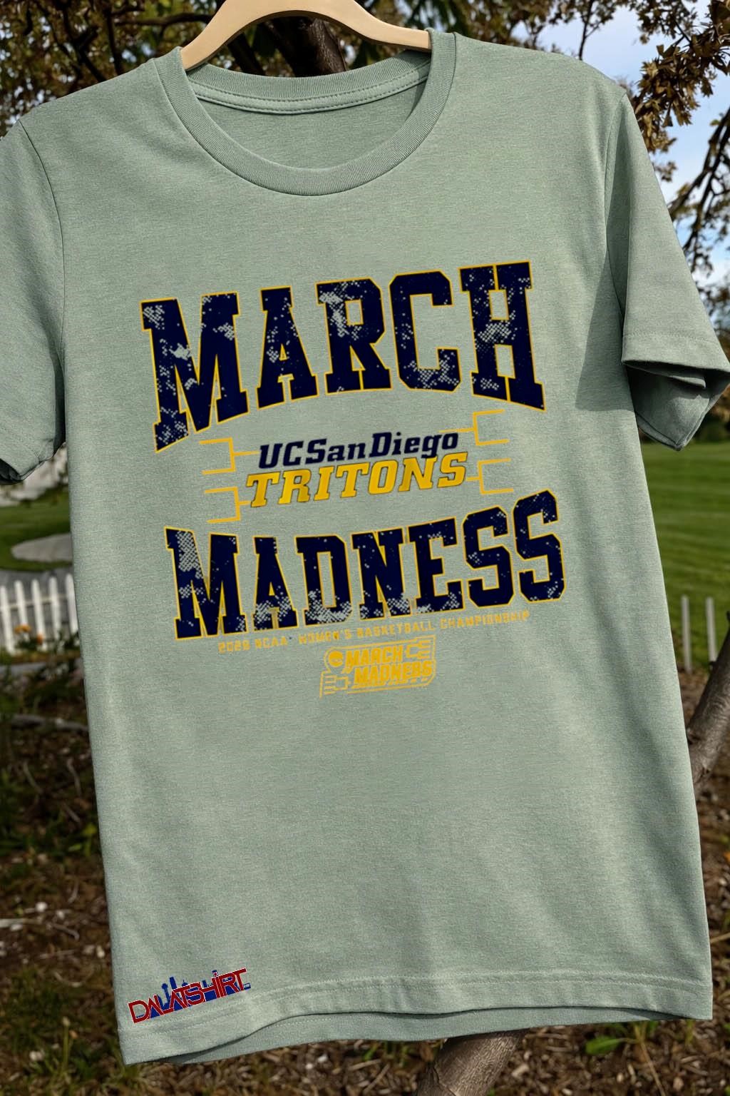 Premium Uc San Diego Tritons Wbb 2026 March Madness 2026 Ncaa Women's Basketball Championship sage-green-t-shirt
