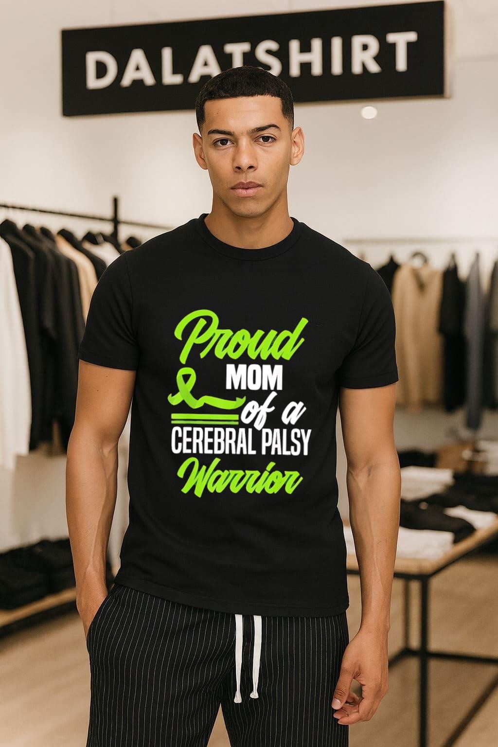 Proud Mom of a Cerebral Palsy Warrior Green Ribbon shirt