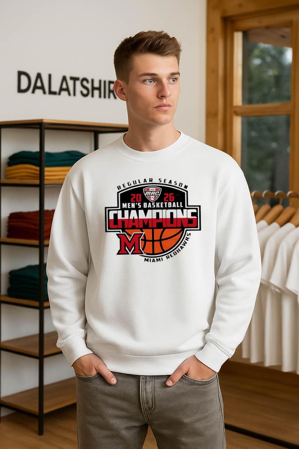 Regular Season 2026 Men's Basketball Champions Miami Redhawks sweater