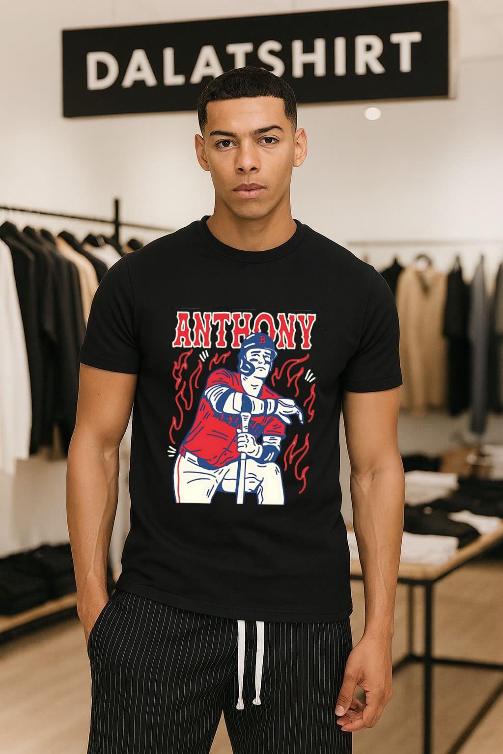 Roman Anthony Boston Red Sox MLB player burning shirt