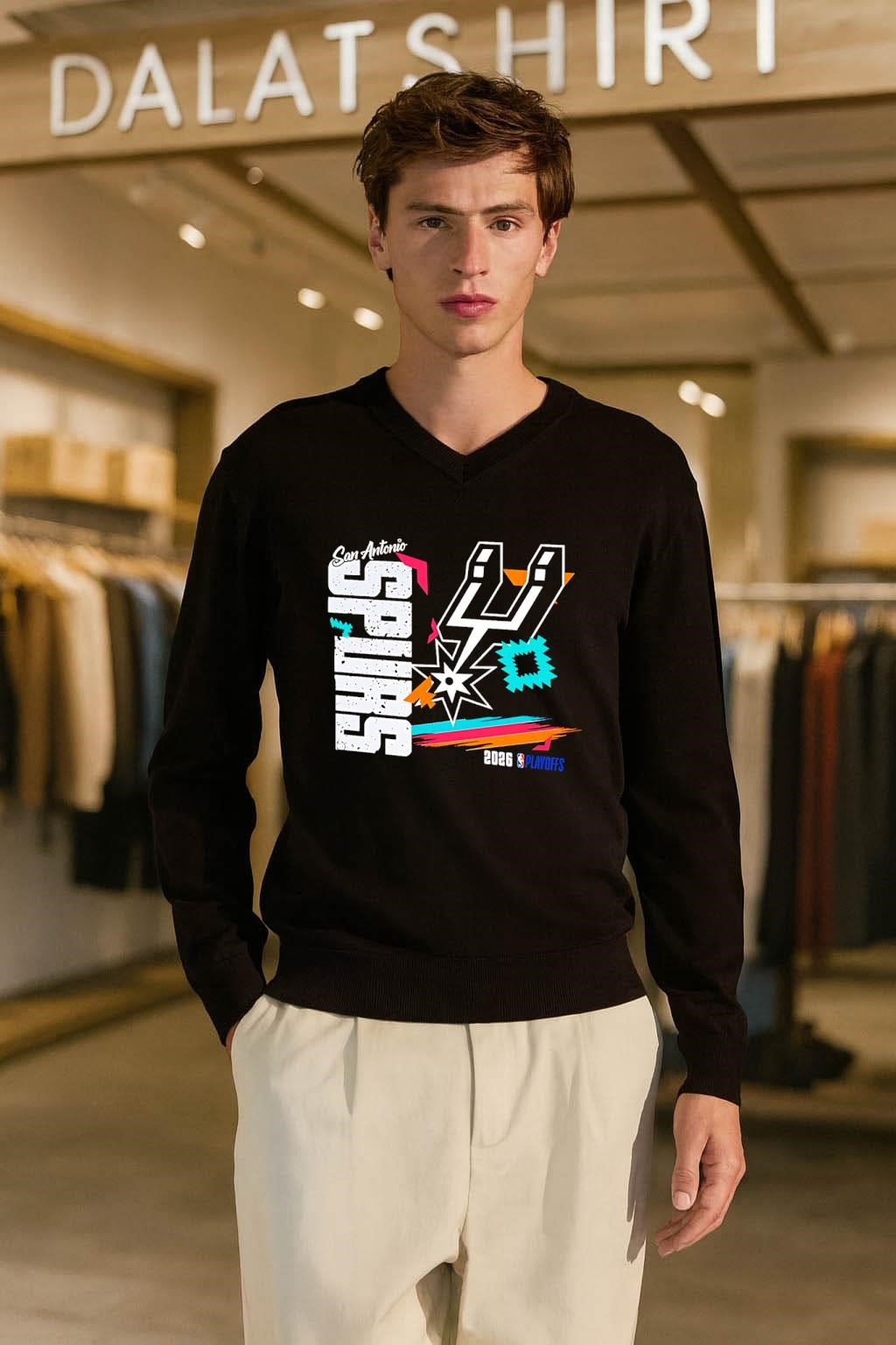 San Antonio Spurs 2026 NBA Playoffs long-sleeve