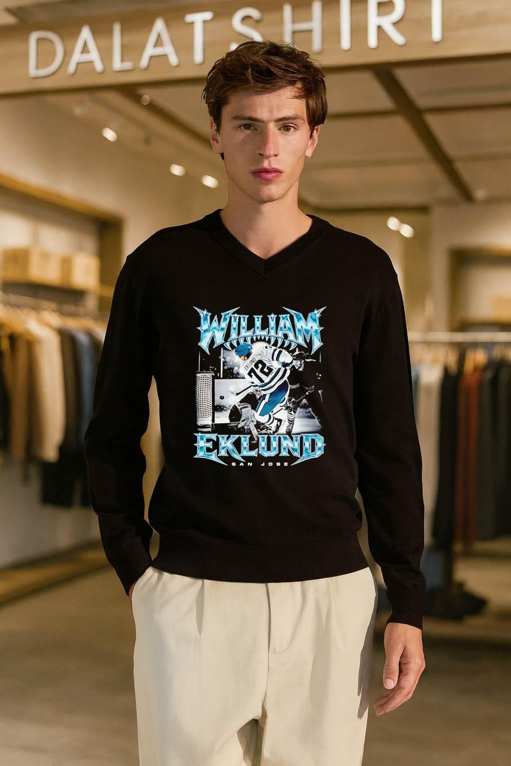 San Jose Sharks William Eklund Goal Of The Year NHL long-sleeve