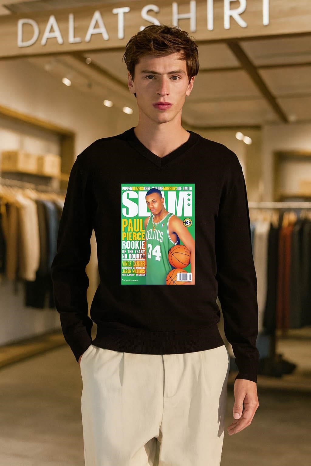 Slam Paul Pierce Rookie of the Year Celtics long-sleeve