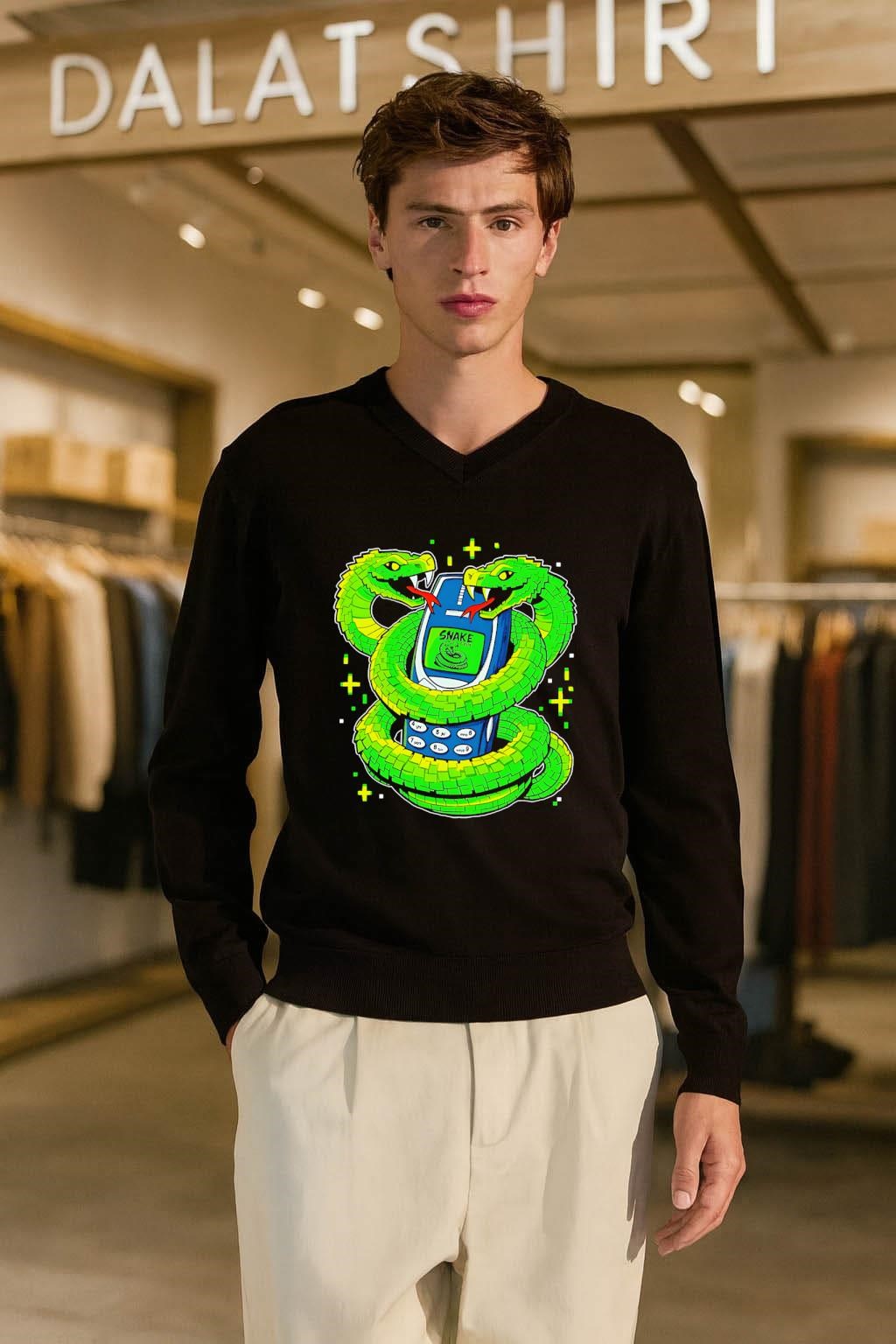 Snake Nokia 3310 long-sleeve