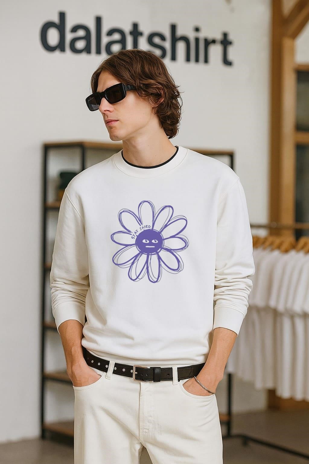 Stay Jaded flower long-sleeve