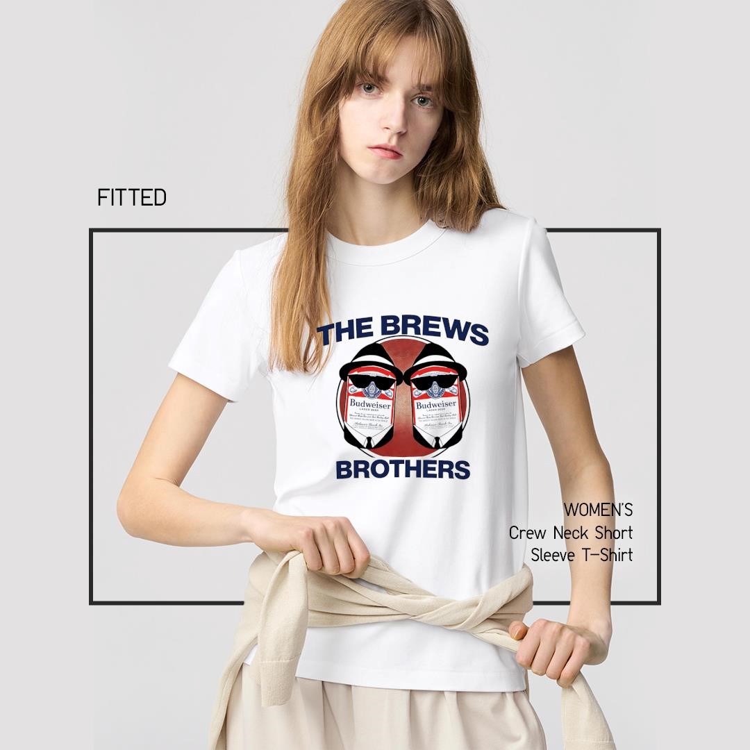 The Brews Brothers Budweiser Beer Cans Sunglasses women's-shirt