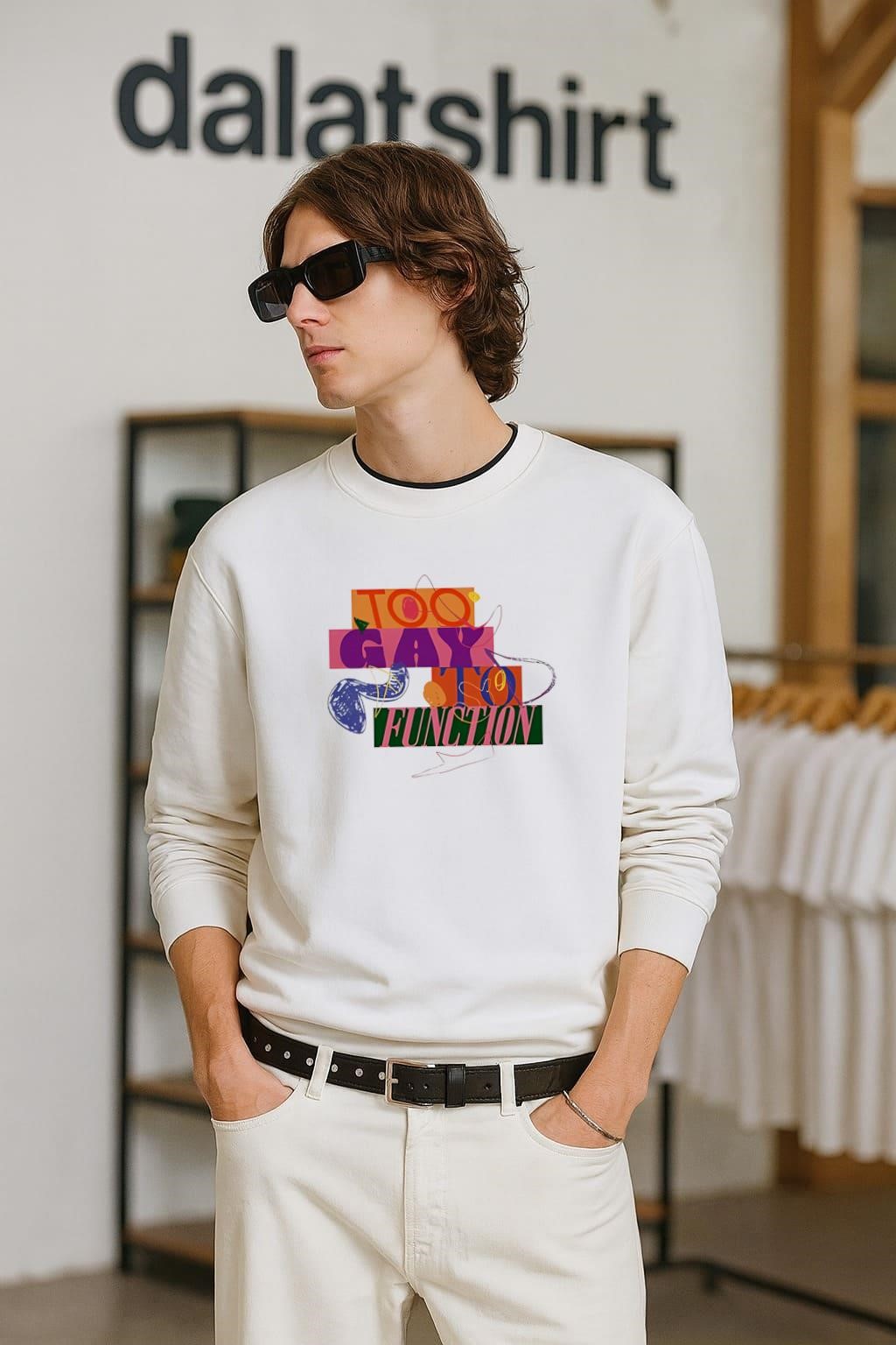 Top Too Gay To Function long-sleeve