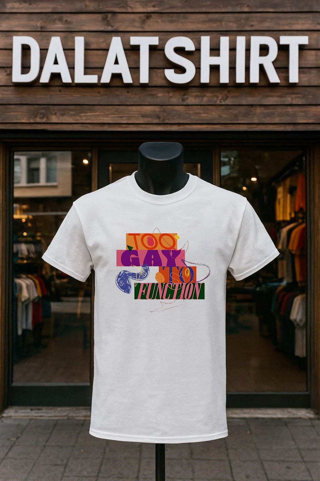 Top Too Gay To Function shirt