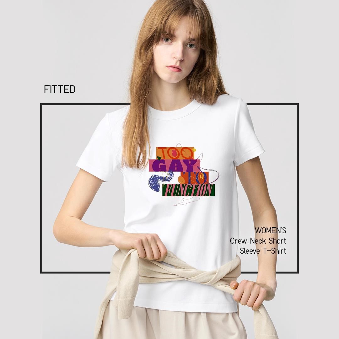 Top Too Gay To Function women's-shirt