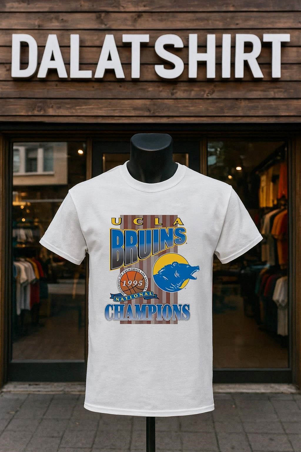 UCLA Bruins 1995 University of California Los Angeles National Champions Bear shirt