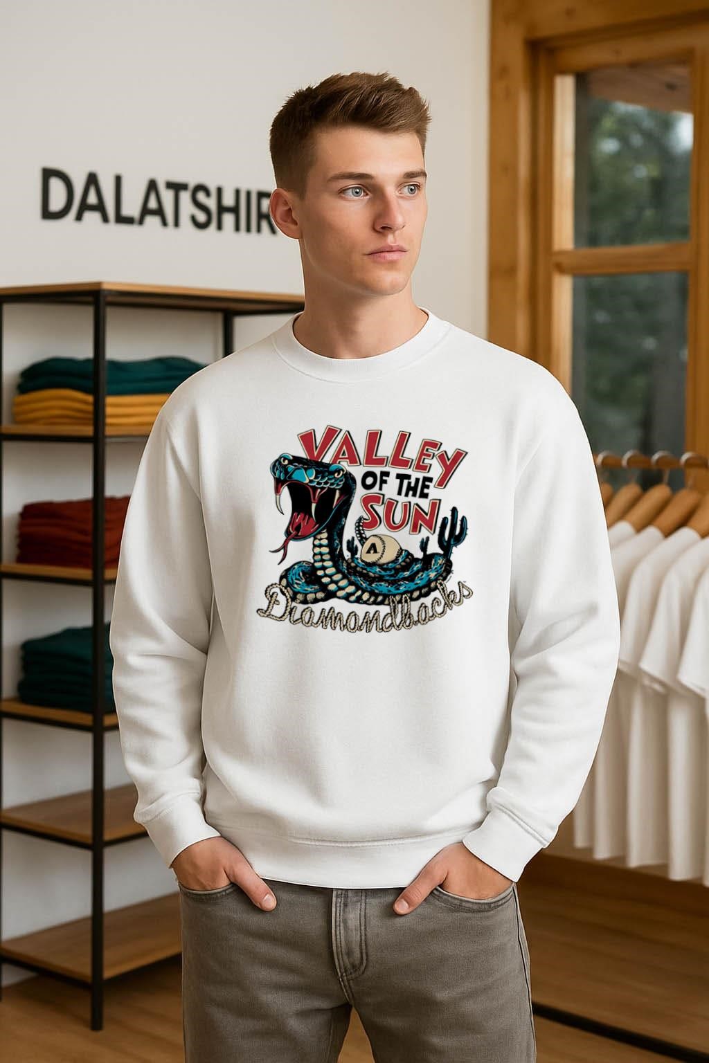 Valley Of The Sun Diamondbacks Snake Baseball Cactus sweater