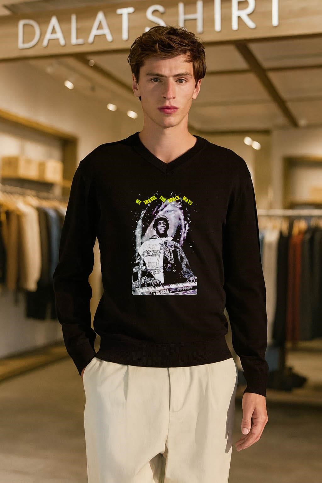 We Travel The Space Ways Sun Ra Piano long-sleeve