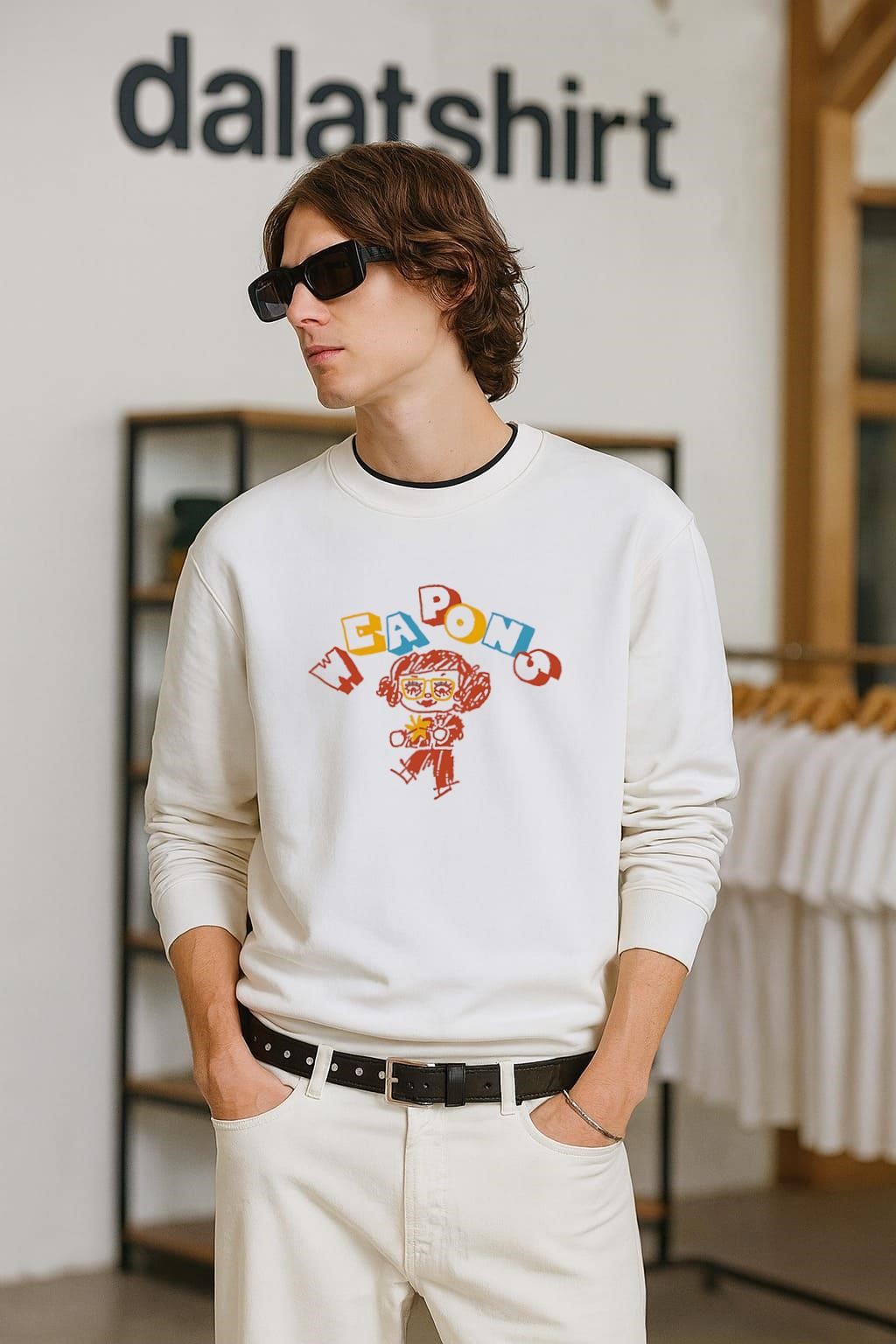 Weapons Girl cartoon long-sleeve