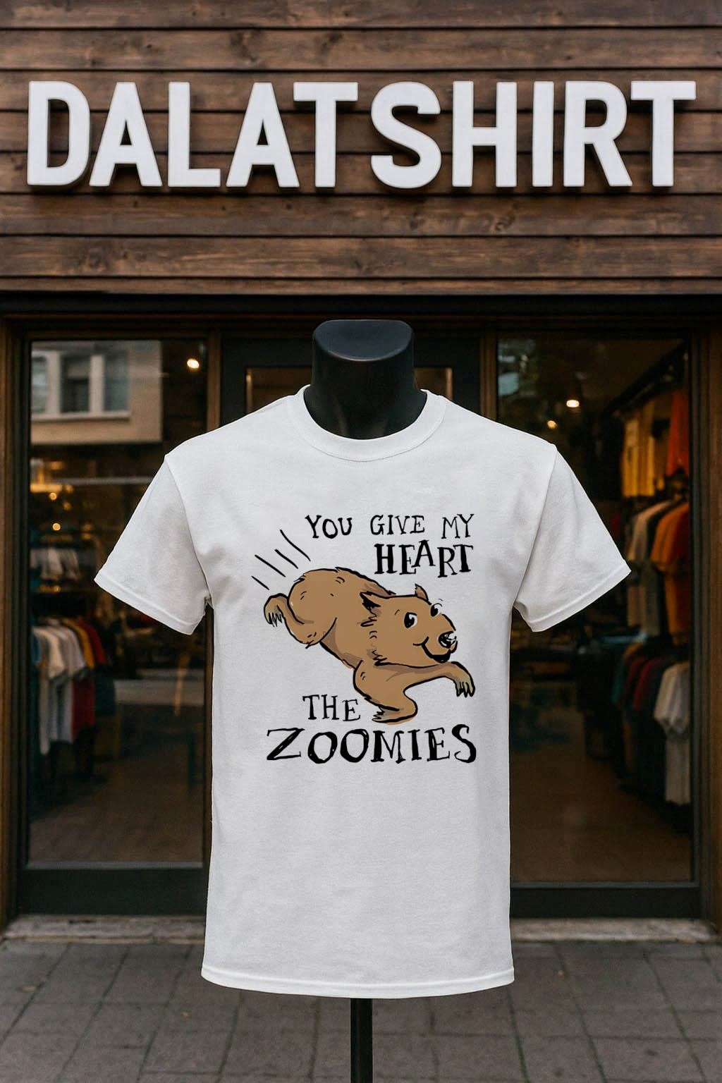 You give my heart the zoomies Wombats shirt