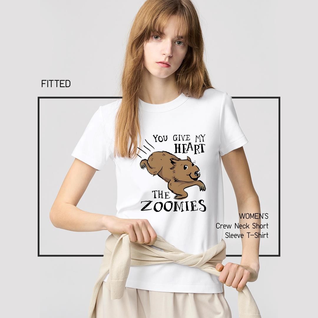 You give my heart the zoomies Wombats women's-shirt